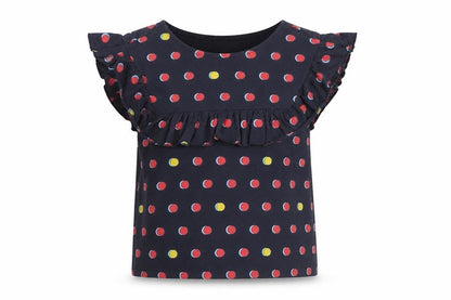 Womens UK Size 6 NEXT Multicoloured Ruffle Blouse