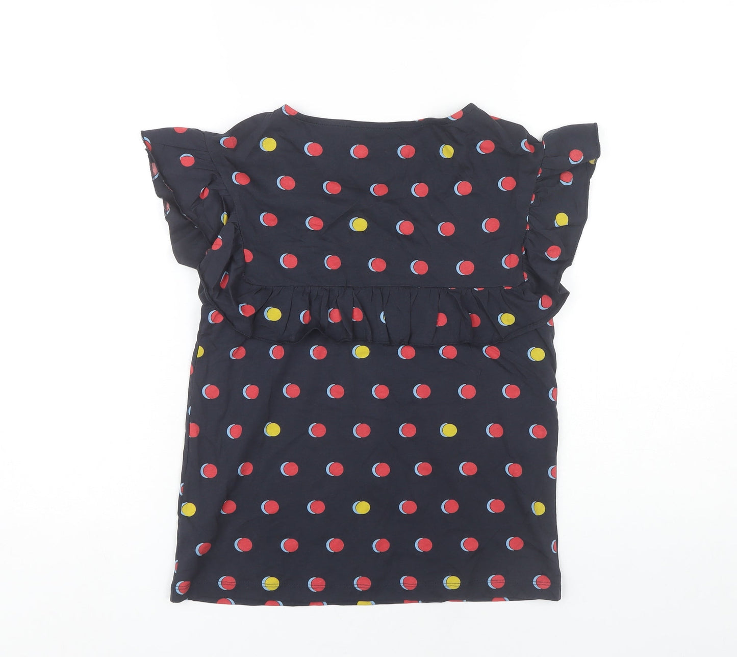 Womens UK Size 6 NEXT Multicoloured Ruffle Blouse