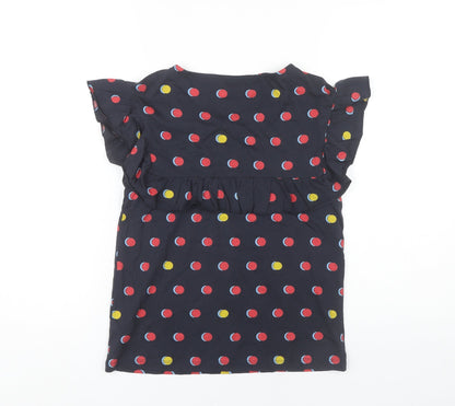Womens UK Size 6 NEXT Multicoloured Ruffle Blouse
