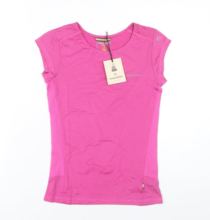 Craghoppers Women’s Pink Size 6 Short Sleeve Active T-Shirt