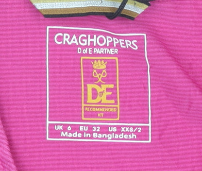Craghoppers Women’s Pink Size 6 Short Sleeve Active T-Shirt