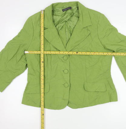 Womens UK Size 16 Alex & Co. Regular Green Blazer