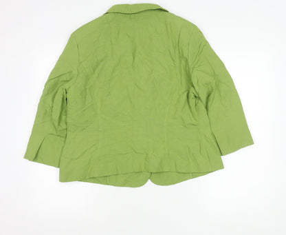 Womens UK Size 16 Alex & Co. Regular Green Blazer