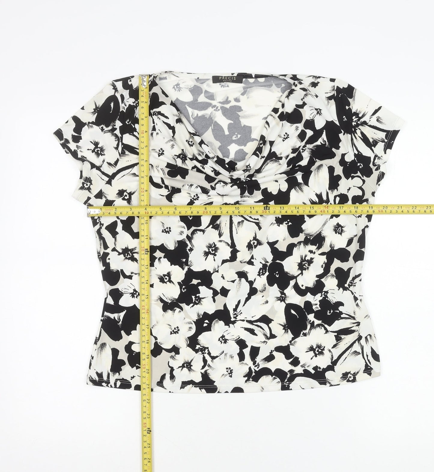 Precis Petite Women’s Multicoloured Floral Cowl Neck Blouse M