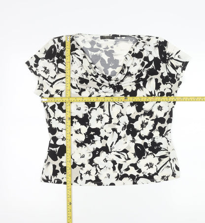 Precis Petite Women’s Multicoloured Floral Cowl Neck Blouse M