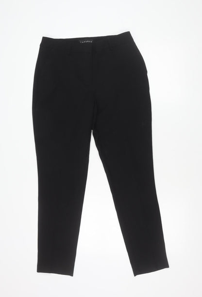 Womens UK Size 8 Peacocks   Black Trousers