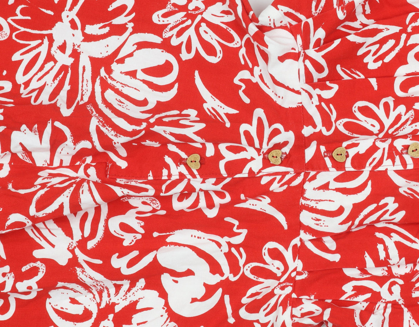 Vivienne Lawrence Women's Red Floral Strapless A-Line Dress Size 10