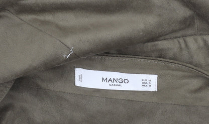 Mango Women’s Brown Wide-Leg Sleeveless Jumpsuit Size 12 Summer Casual