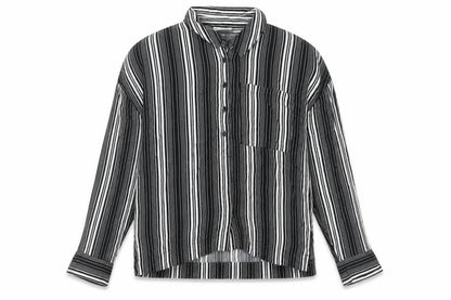 Womens UK Size 12 Topshop Black Basic Button-Up