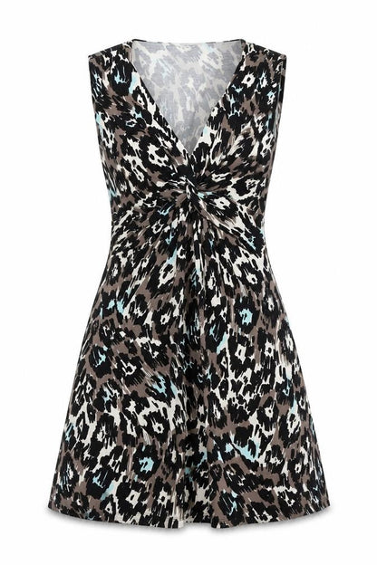 Precis Women’s Multicoloured Leopard Print Sheath Dress Size 14