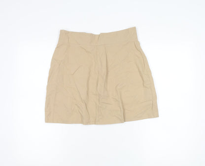 ASOS DESIGN Women’s Beige Cargo Mini Skirt UK 12 High Waist Twill