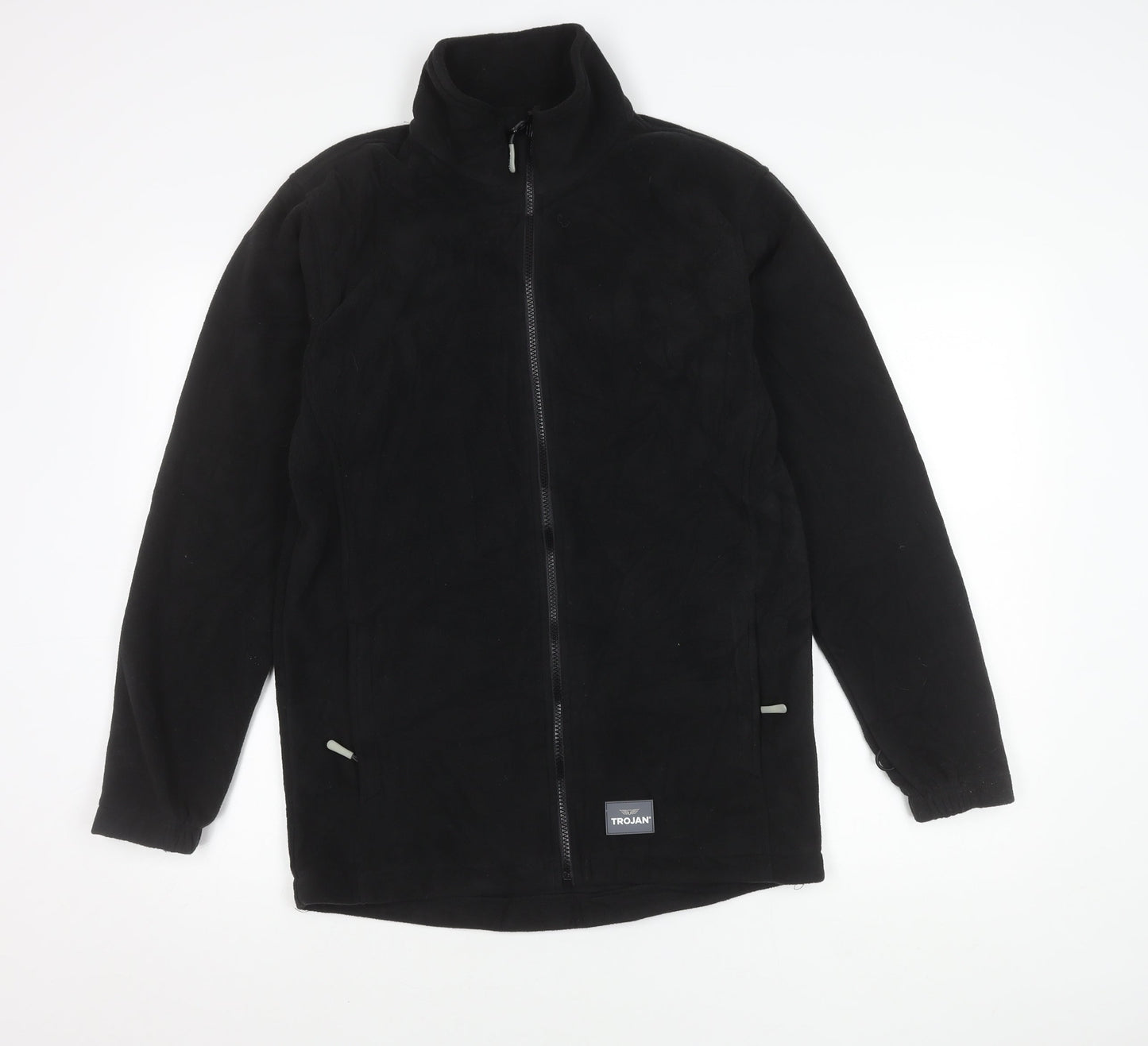 Mens UK Size S Trojan Black Basic Jacket