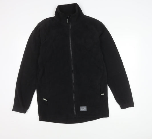 Mens UK Size S Trojan Black Basic Jacket