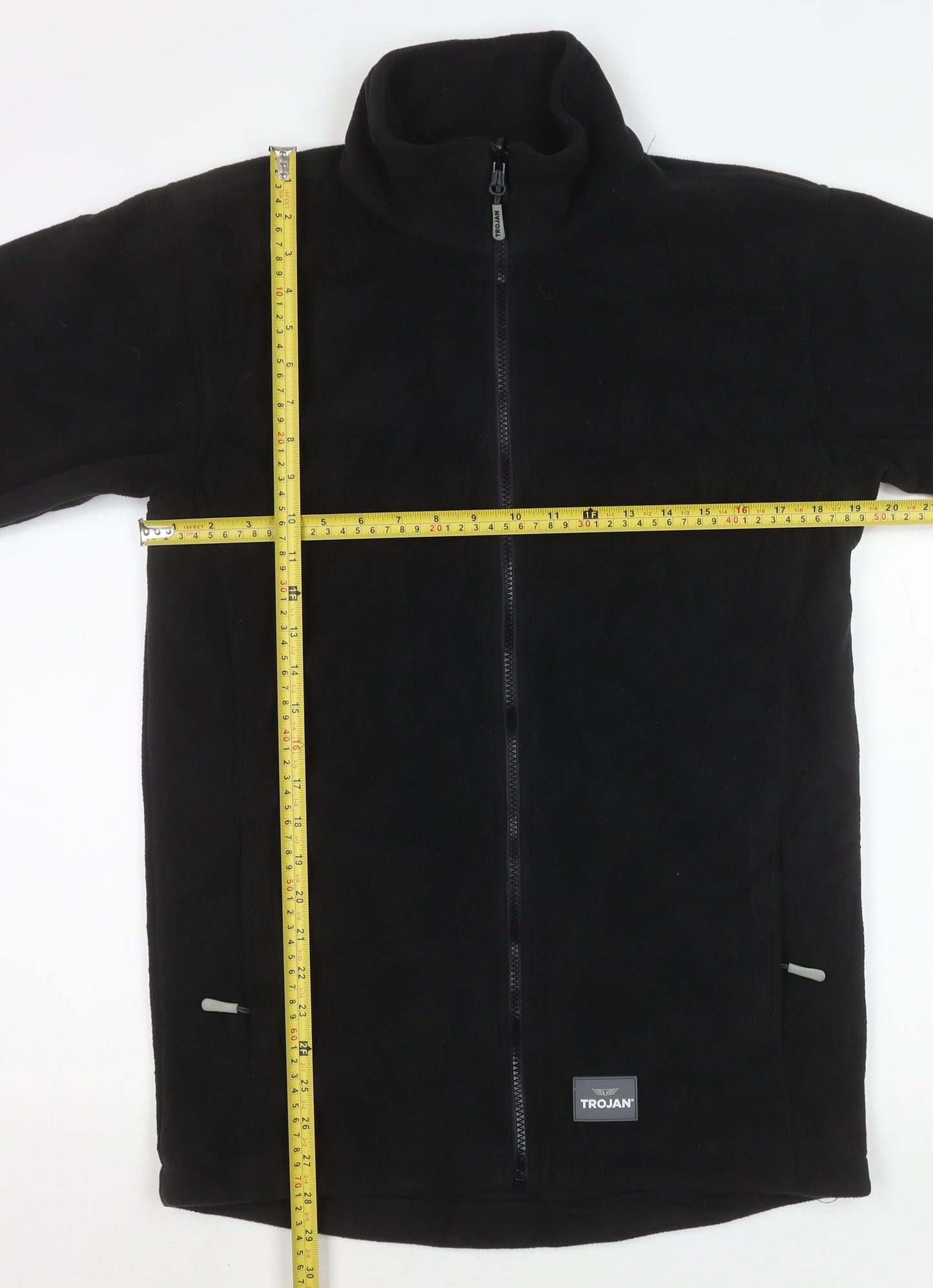 Mens UK Size S Trojan Black Basic Jacket
