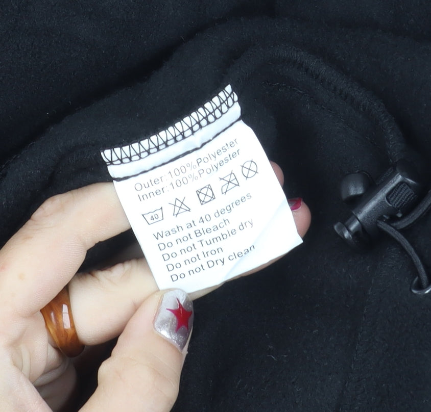 Mens UK Size S Trojan Black Basic Jacket