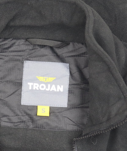 Mens UK Size S Trojan Black Basic Jacket
