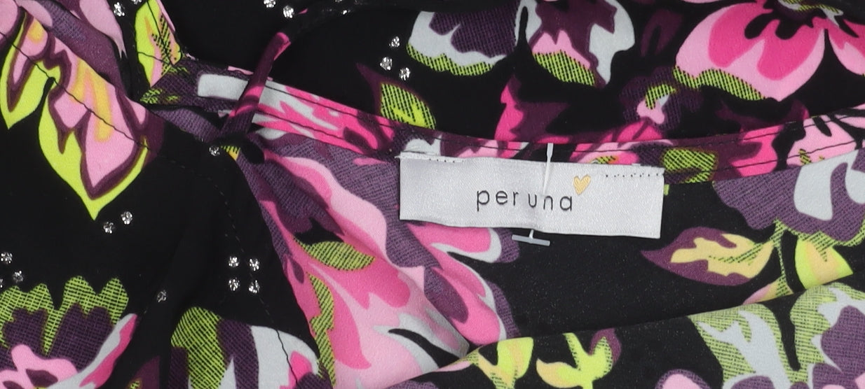 Womens UK Size 18 Marks and Spencer Multicoloured Basic Blouse