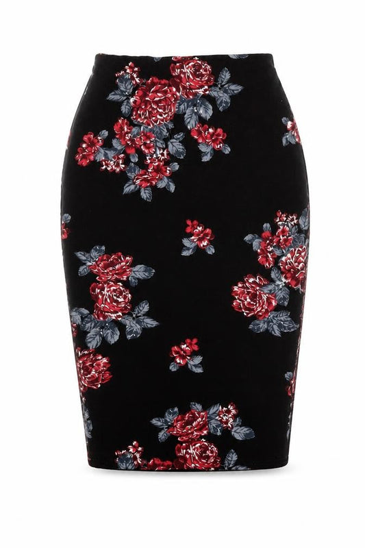 Womens UK Size 8 Boohoo Straight & Pencil Jersey Skirt