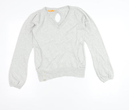 Womens UK Size 10 SoulCal Grey Pullover Jumper