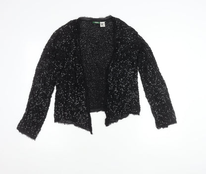 La Redoute Women’s Black Sequin Cardigan Size 8 Party Knit