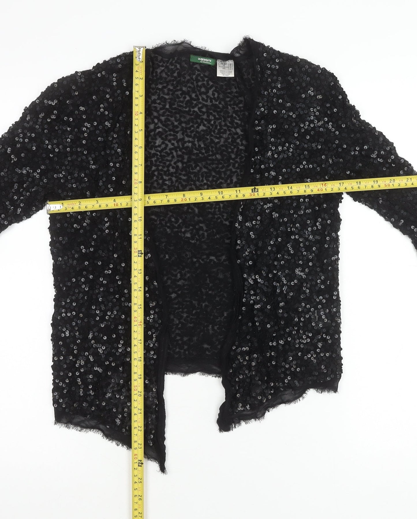 La Redoute Women’s Black Sequin Cardigan Size 8 Party Knit
