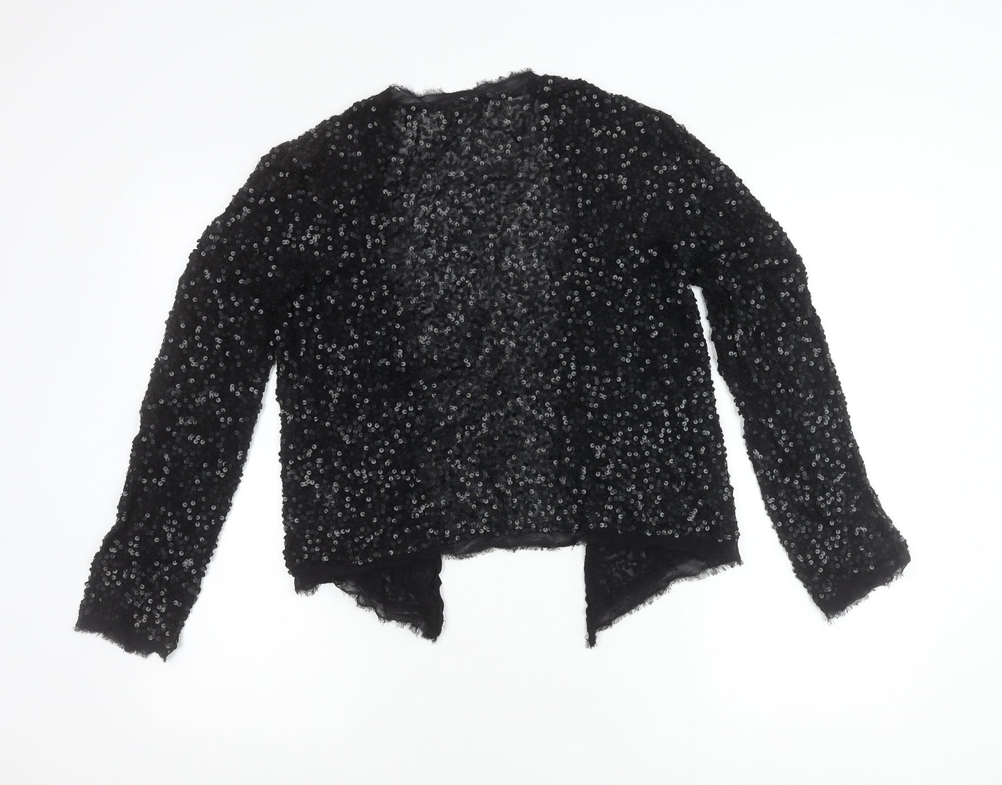 La Redoute Women’s Black Sequin Cardigan Size 8 Party Knit