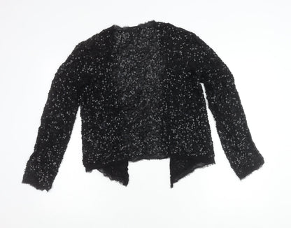 La Redoute Women’s Black Sequin Cardigan Size 8 Party Knit