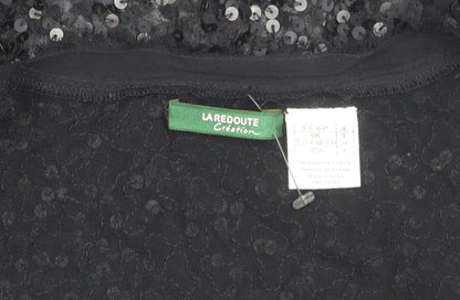 La Redoute Women’s Black Sequin Cardigan Size 8 Party Knit