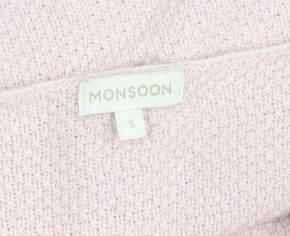 Womens UK Size S Monsoon Pink Pullover Jumper
