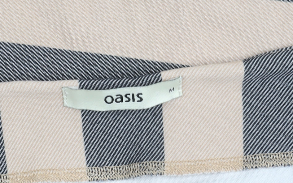 Womens UK Size M Oasis Straight & Pencil Twill Skirt