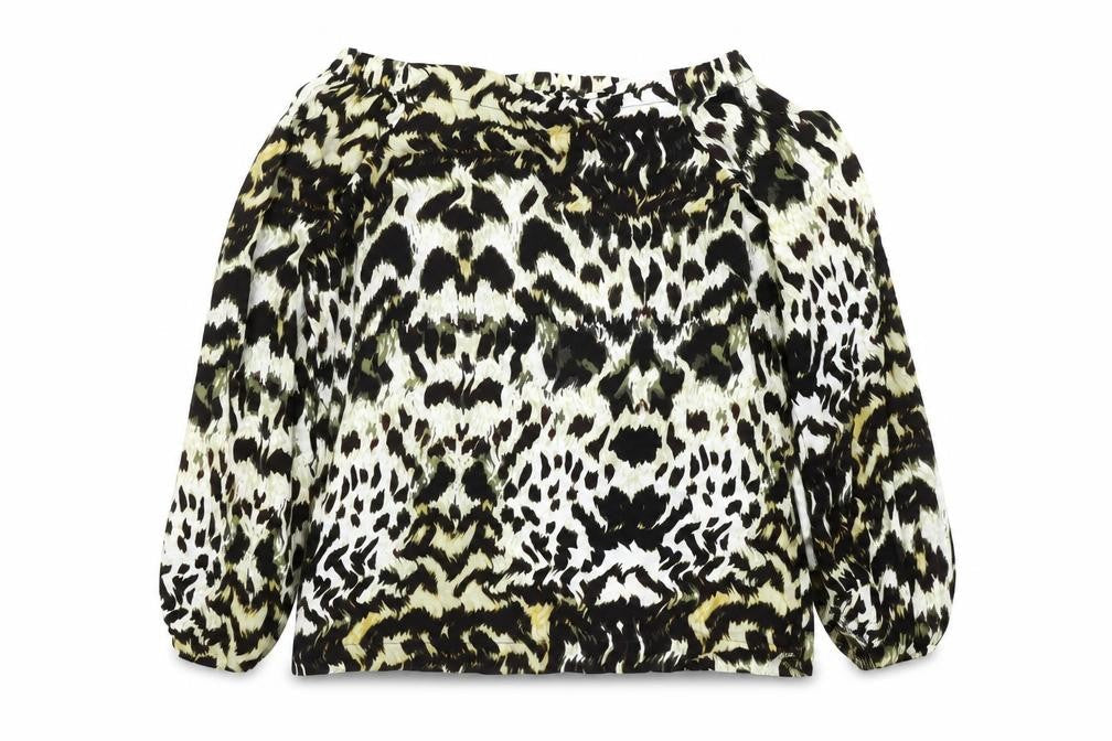 Womens UK Size 8 Karen Millen Multicoloured Peasant Blouse