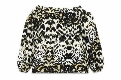 Womens UK Size 8 Karen Millen Multicoloured Peasant Blouse