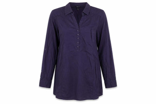 H&M Mama Women's Purple Maternity Tunic Shirt Size 12 Long Sleeve