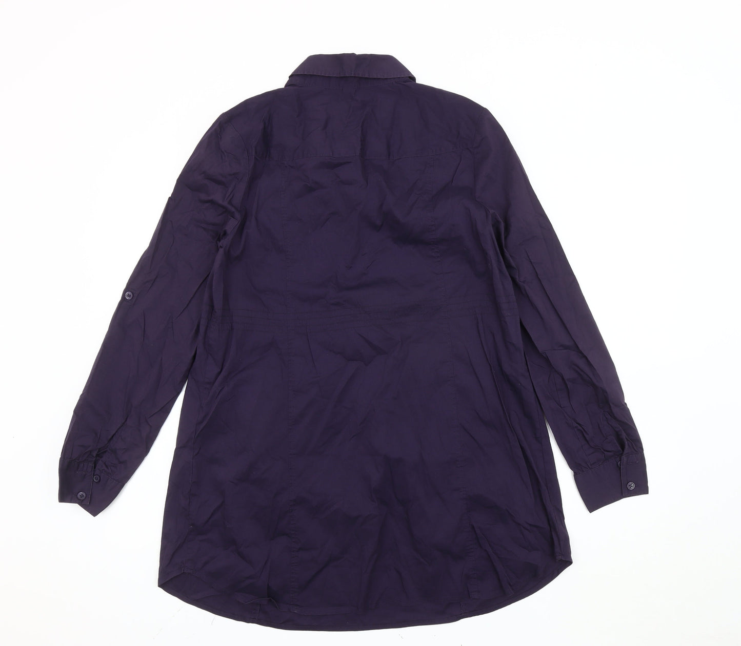 H&M Mama Women's Purple Maternity Tunic Shirt Size 12 Long Sleeve