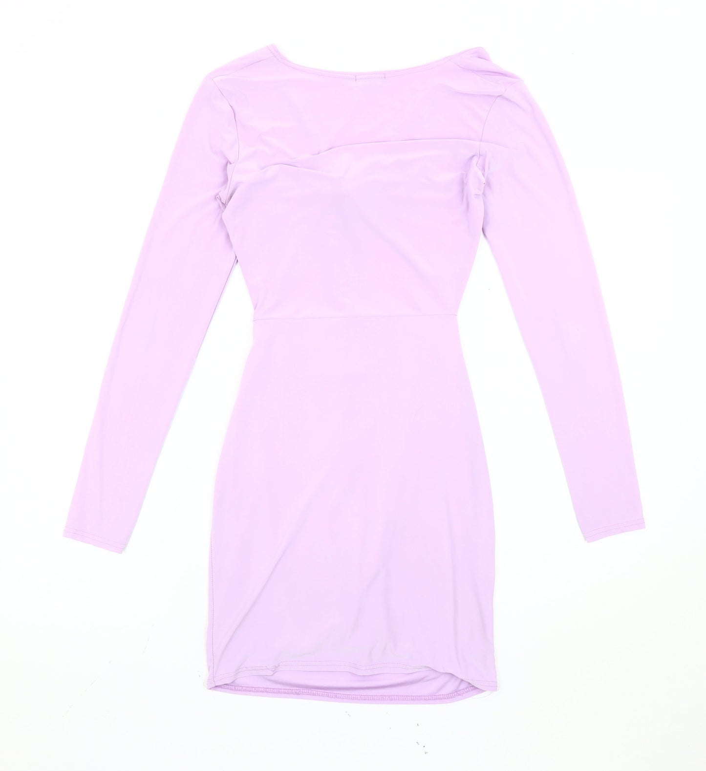 PrettyLittleThing Women’s Purple Size 10 Bodycon Party Dress Long Sleeve