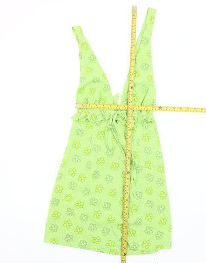 Labelrail Green Floral Slip Dress Women’s Size 8 Summer Party Wear