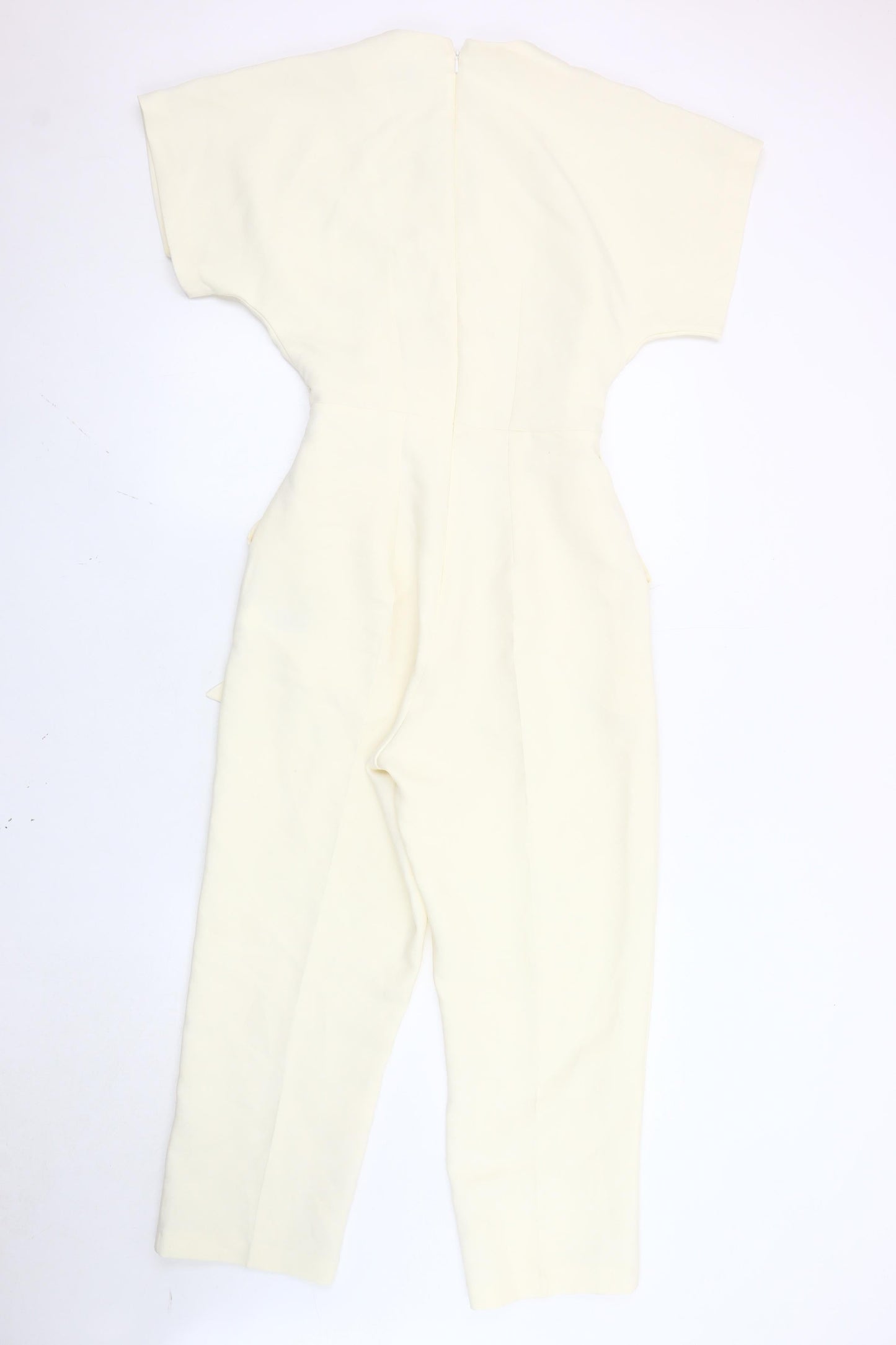 Closet London Women’s Ivory UK 8 Belted Kimono Sleeve Jumpsuit