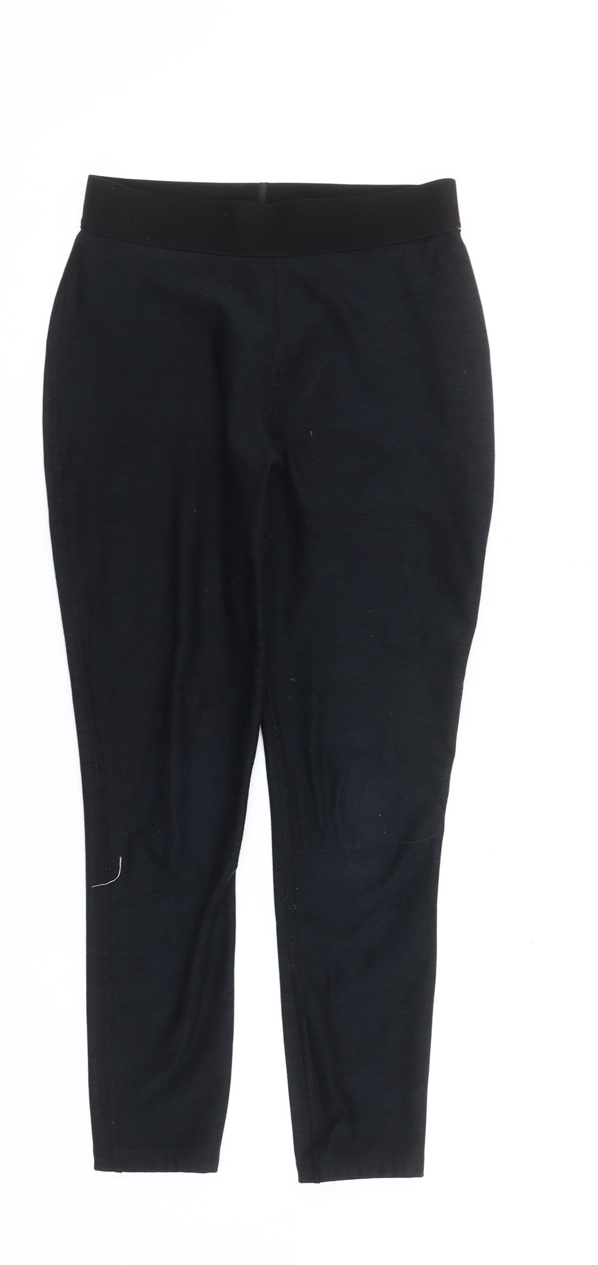Next Girls Black 10 Years Slim Fit Activewear Leggings Cotton Blend