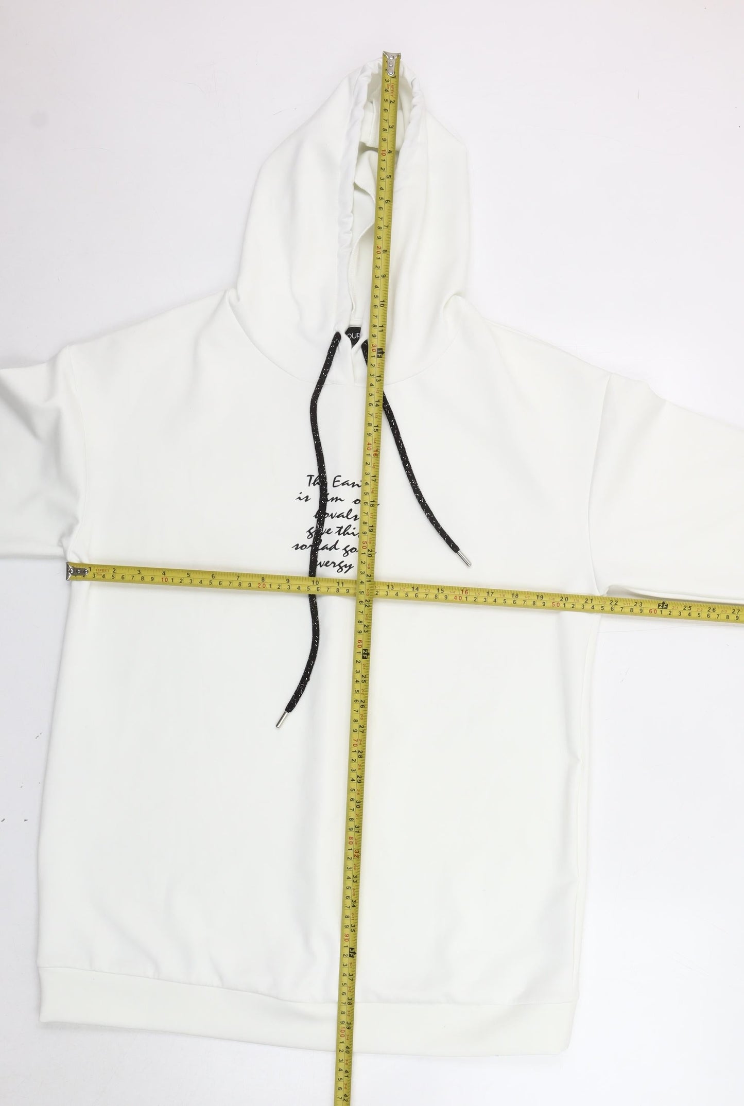 Yours Women’s White UK 16 Pullover Hoodie Raglan Sleeve Autumn Winter