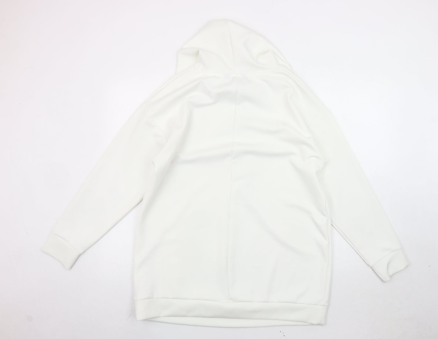 Yours Women’s White UK 16 Pullover Hoodie Raglan Sleeve Autumn Winter