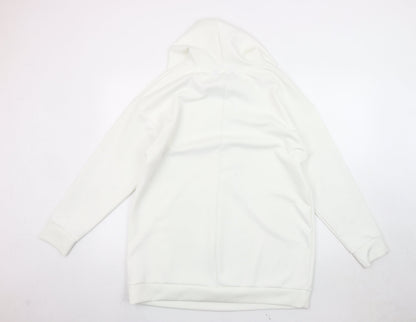 Yours Women’s White UK 16 Pullover Hoodie Raglan Sleeve Autumn Winter
