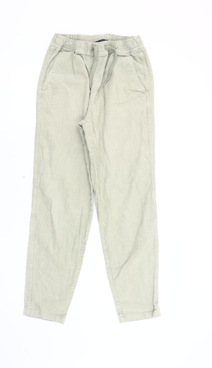 New Look Men’s Beige Corduroy Tapered Jogger Trousers XS