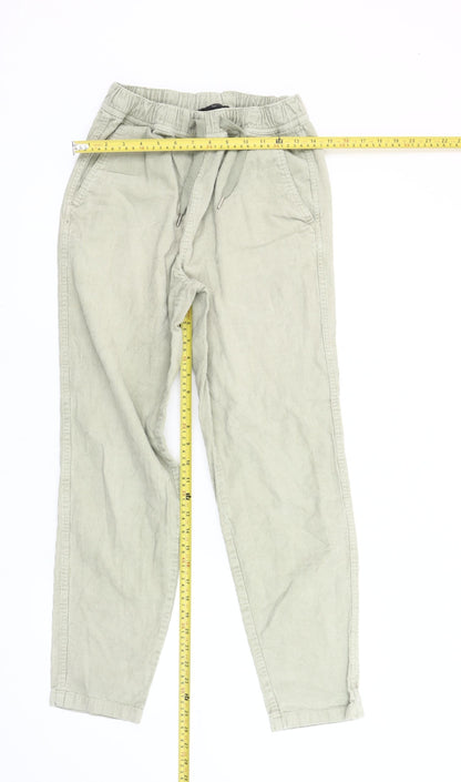 New Look Men’s Beige Corduroy Tapered Jogger Trousers XS