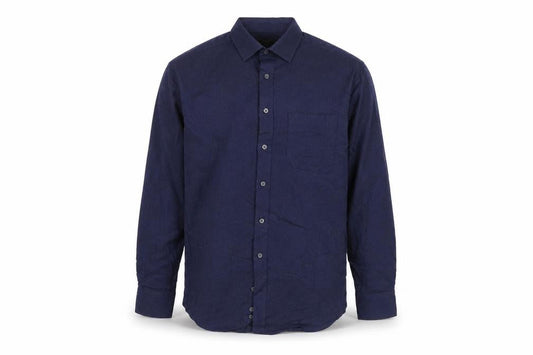 Marks and Spencer Men’s Blue Cotton Twill Regular Fit Shirt 14.5in