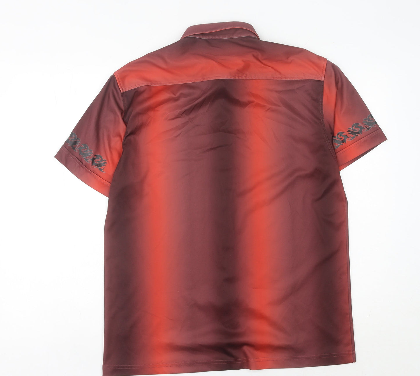 Burton Men's Red Short Sleeve Button-Up Shirt - M, 40in Chest