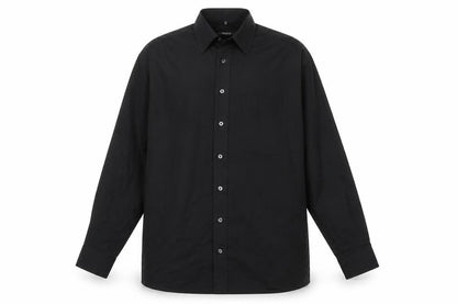 Eterna Men’s Black 15.5” Collared Long Sleeve Button-Up Shirt