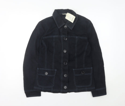 Womens UK Size 10 Viyella Black Basic Jacket