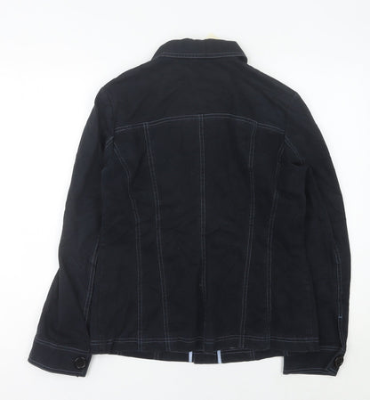 Womens UK Size 10 Viyella Black Basic Jacket