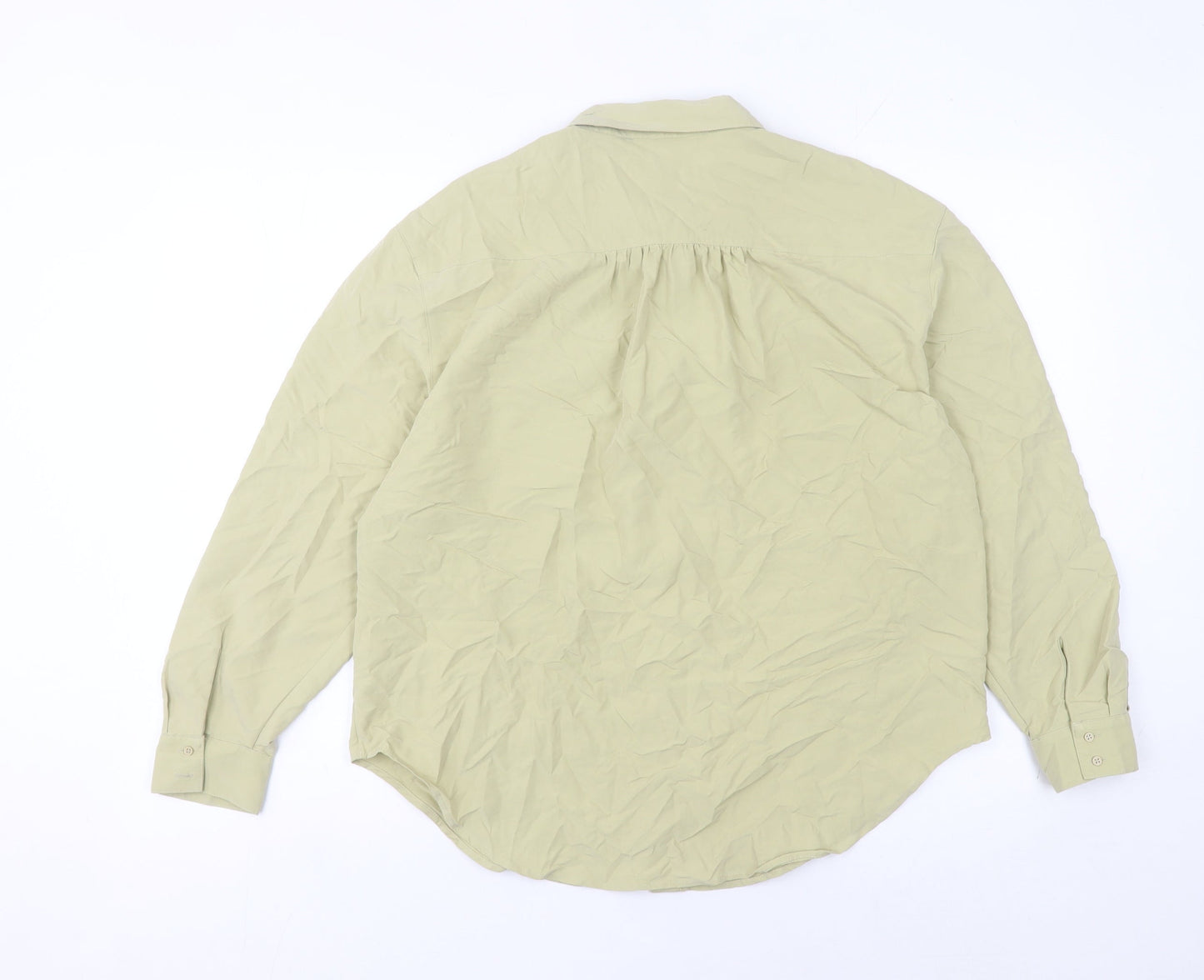 Womens UK Size 10 Marks and Spencer Beige Basic Button-Up