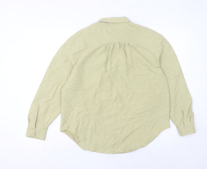 Womens UK Size 10 Marks and Spencer Beige Basic Button-Up